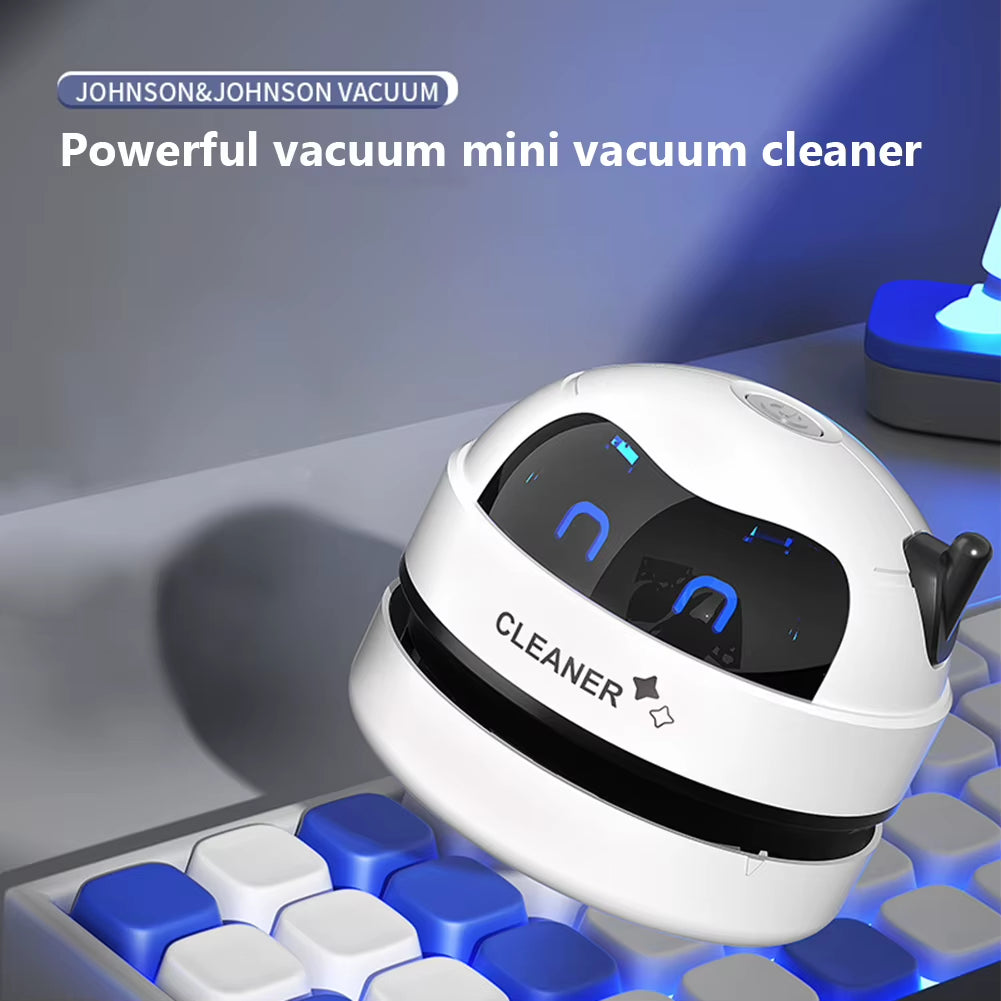 USB Mini Desktop Vacuum Cleaner with Brush – Portable Dust Remover
