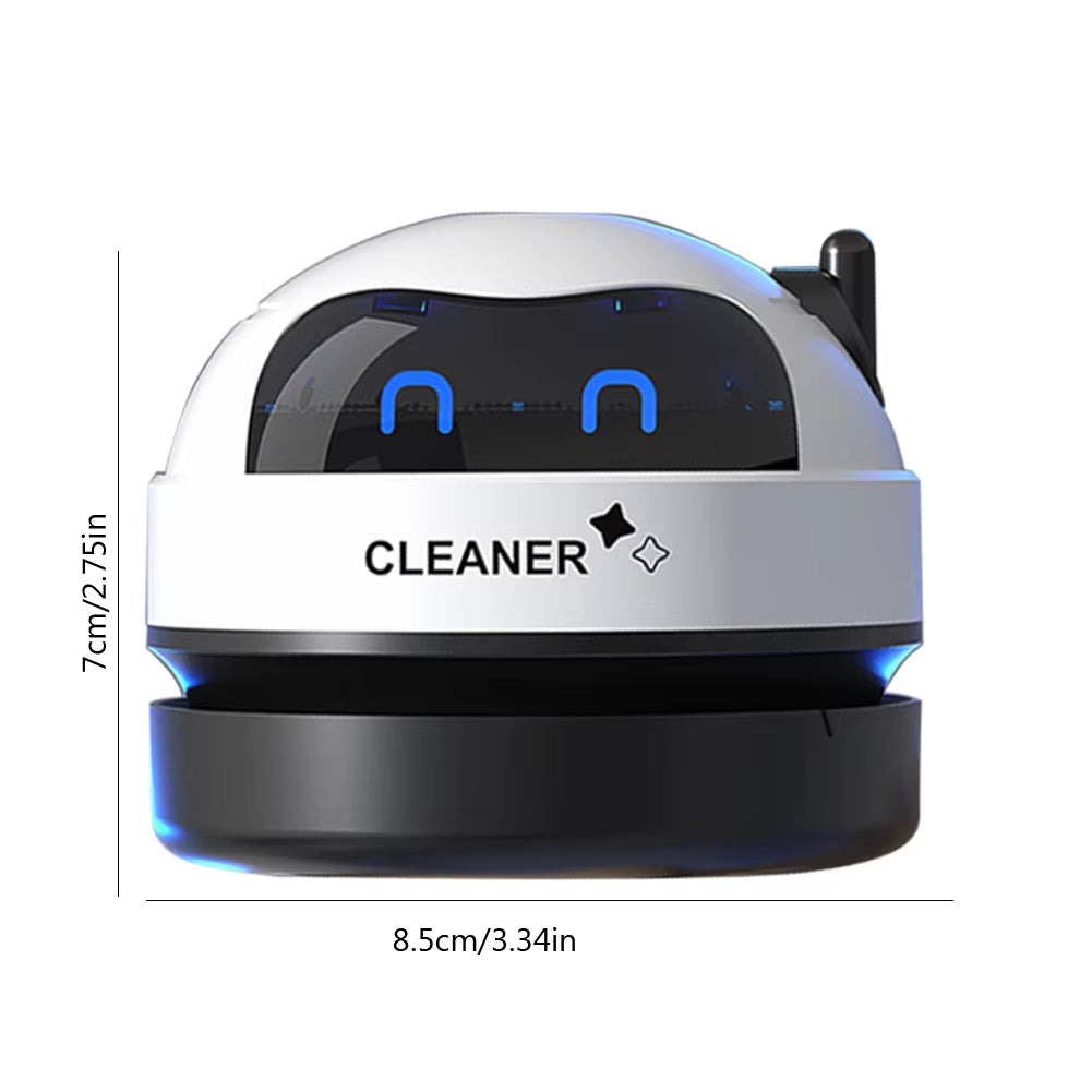 USB Mini Desktop Vacuum Cleaner with Brush – Portable Dust Remover